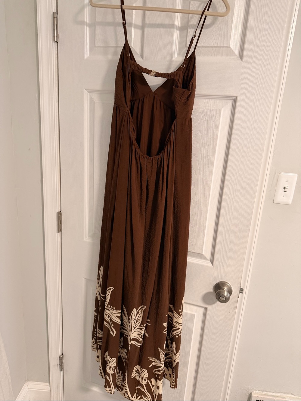 Abercrombie & Fitch Bra Free Brown Maxi Dress - Picture 4 of 4